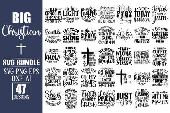 Big Christian SVG Design Bundle Vol.2: Graphics for Faith-Based Crafts & Creative Projects