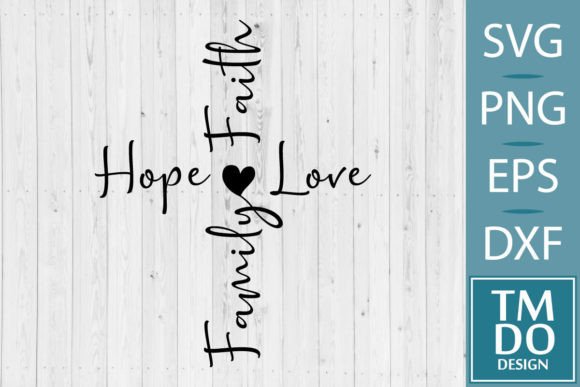 Christian Cross, Family Faith Hope Love
