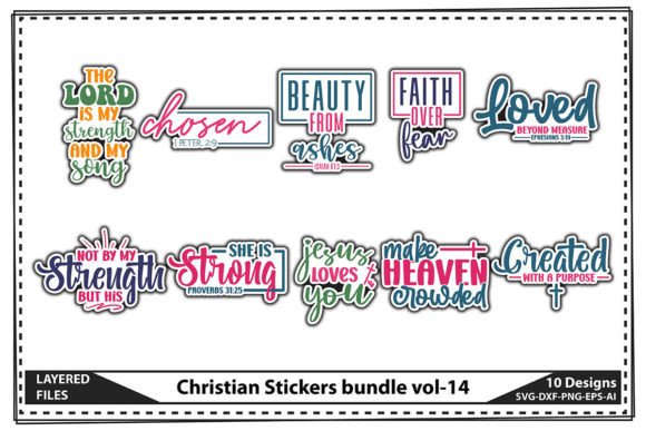 Christian Stickers Bundle Vol-14: A Brand Designer’s Review for Marketing & Visual Content