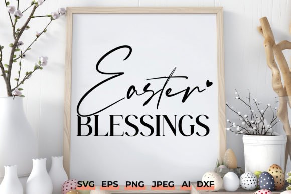 Easter Blessings SVG - Christian Easter Graphics for Crafts & Content Publishing