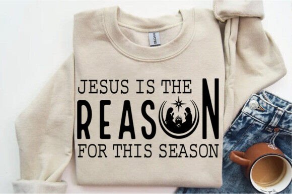 h1Jesus Is the Reason for This Season Graphic for Christmas Crafts & Digital Designs/h1