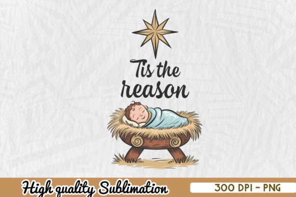h1Tis the Reason Christmas Jesus PNG for Crafts & Graphics Sellers/h1