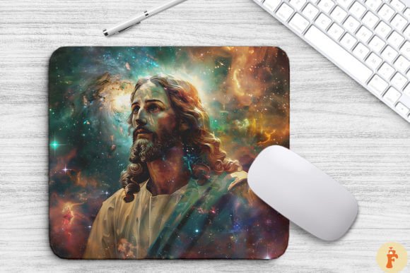 Whimsical Jesus Easter Background: A Creative Graphic for Seasonal Christian Content